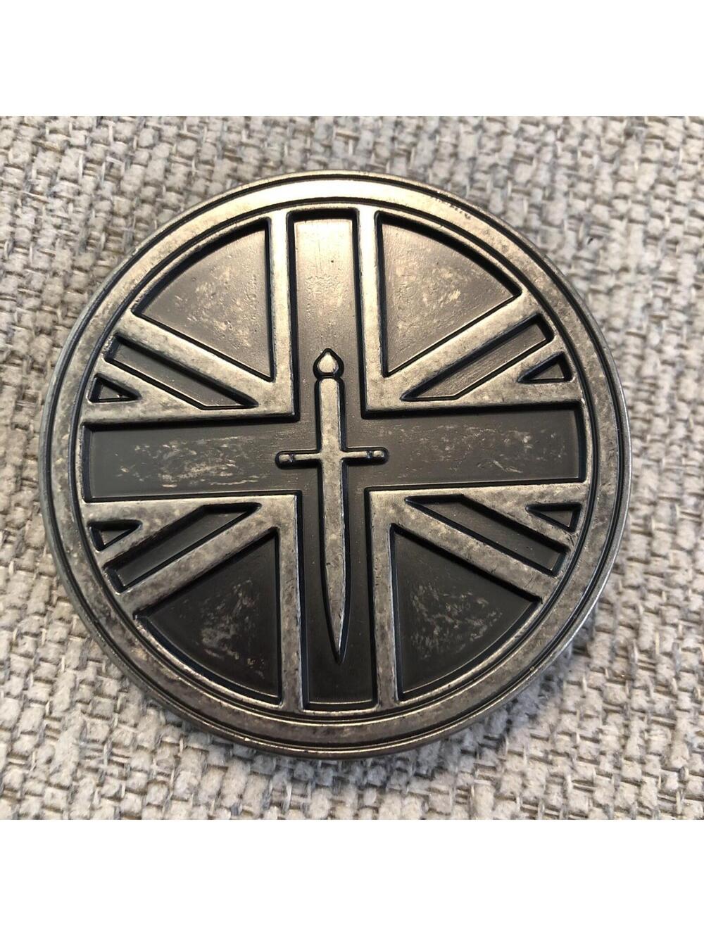 Vtg Guess belt Buckle With Sword Cross. Buckle Only